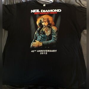 Neil Diamond 40th Anniversary 2012 Tshirt Men’s sz 3XL XXXL RARE NM